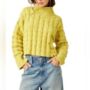 NWT: Free People Care Soul searcher mock neck sweater